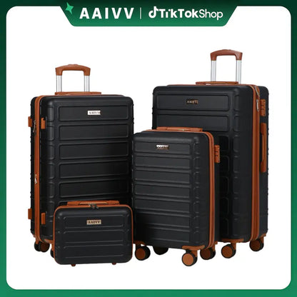 4 Piece Expandable Hardshell Luggage Set with TSA Lock & Spinner Wheels