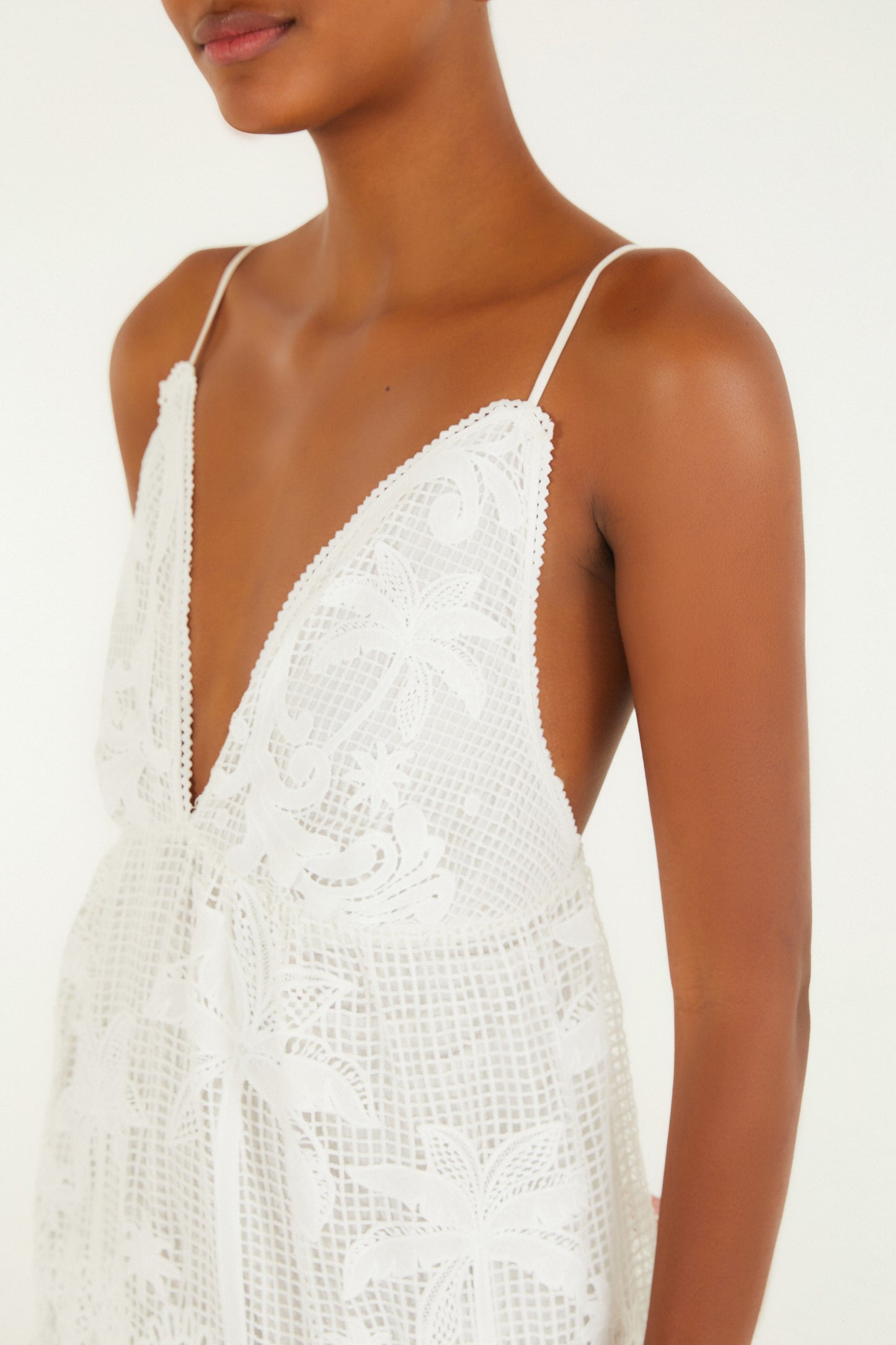 VESTIDO MAXI DE GUIPUR ODARA