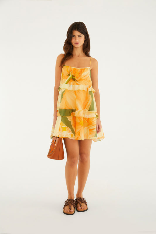 VESTIDO CORTO ESTAMPADO AMARILIS