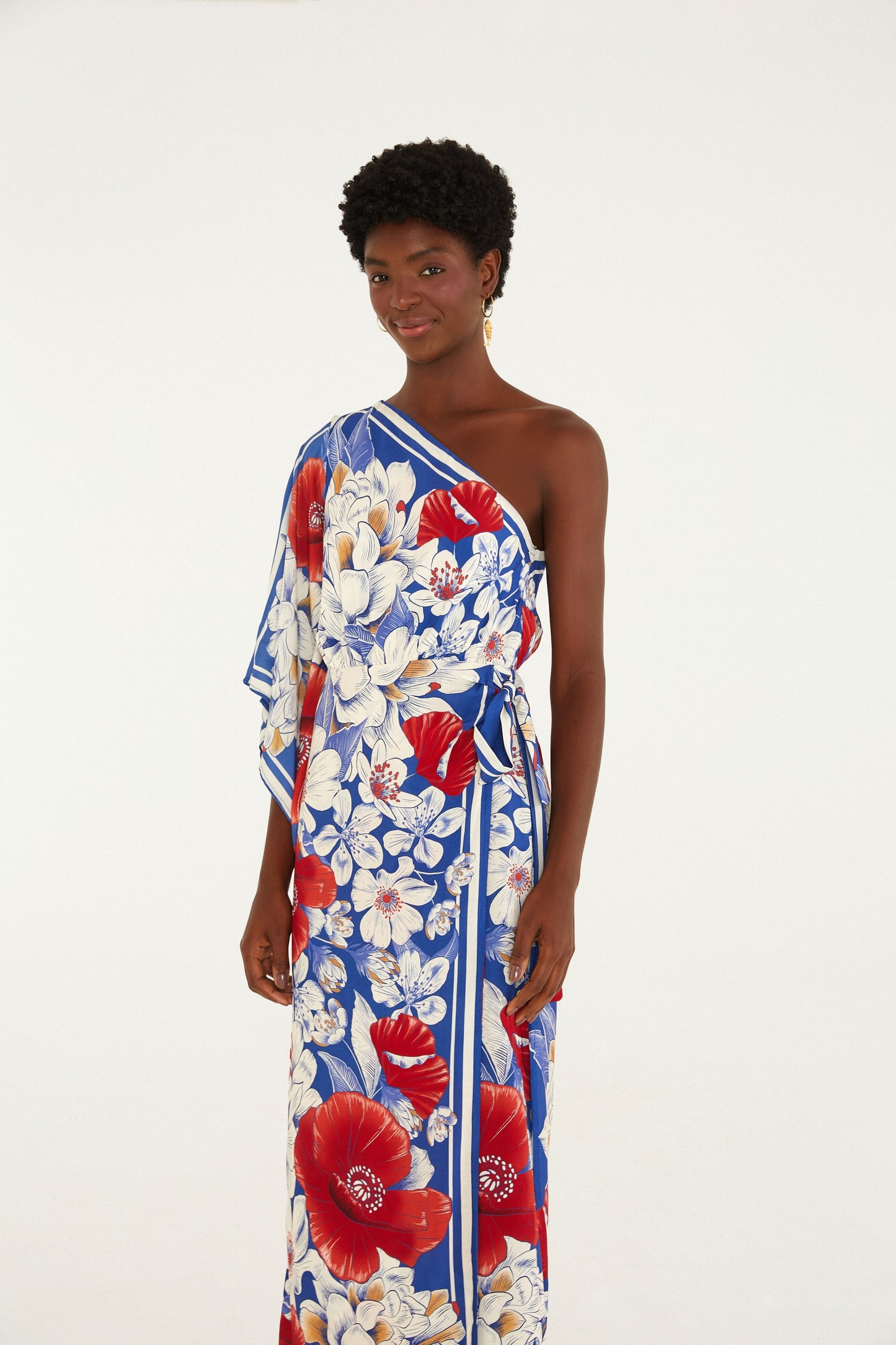 VESTIDO LARGO ESTAMPADO VERA LENÇO