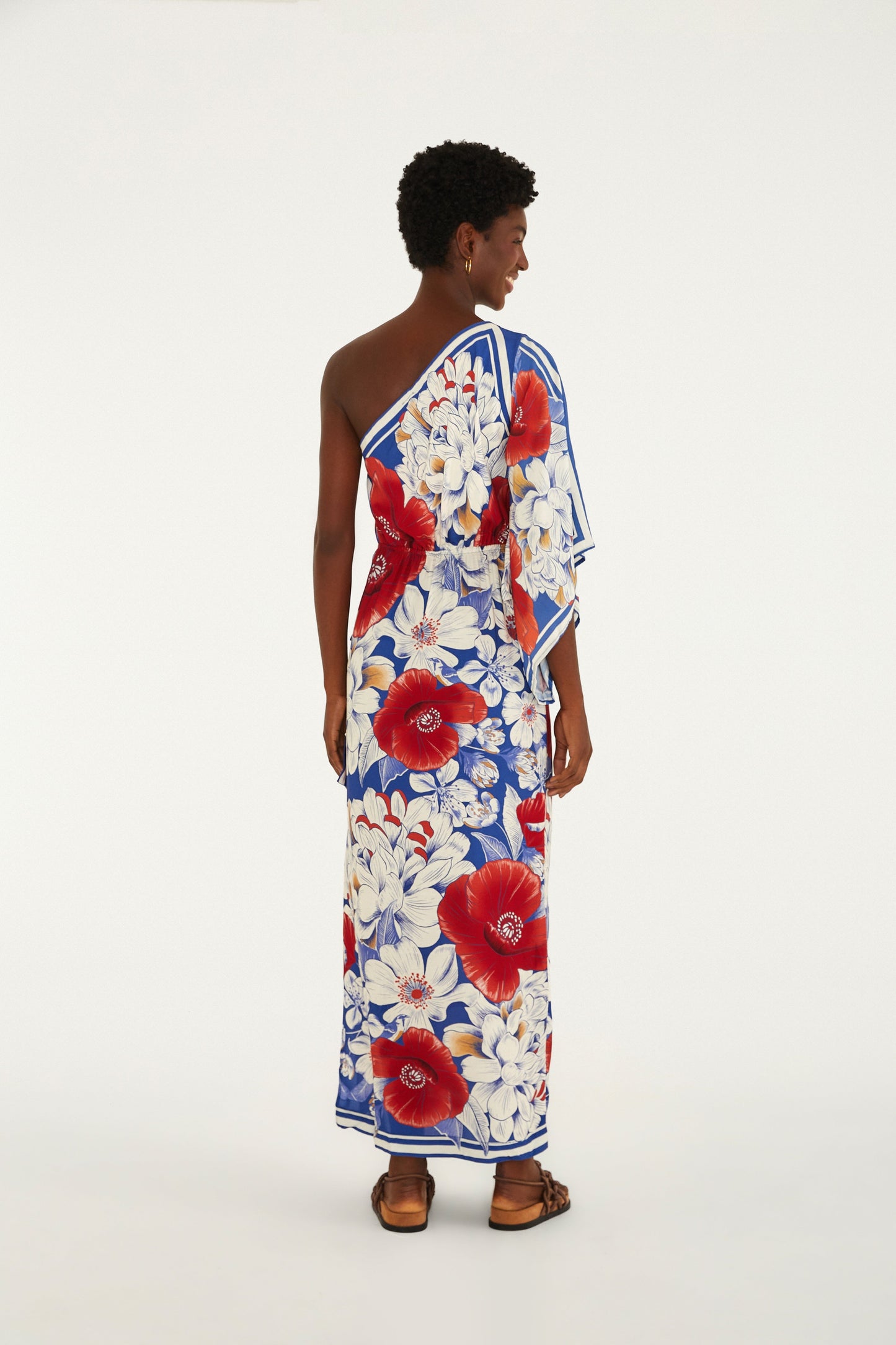 VESTIDO LARGO ESTAMPADO VERA LENÇO