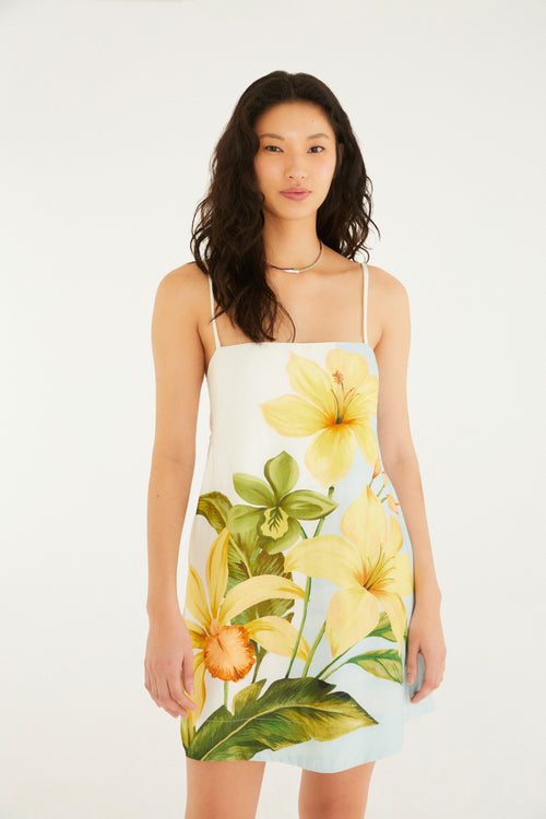 VESTIDO CORTO ESTAMPADO FLORAL SAMANTA