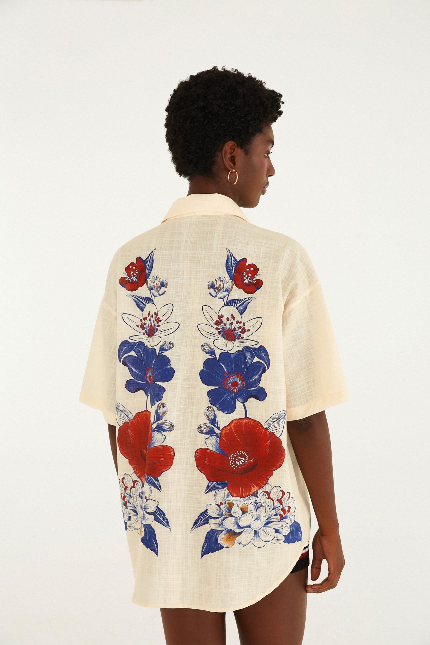 CAMISA ESTAMPADA FLORAL LINA