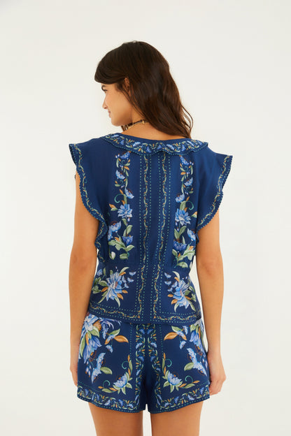 BLUSA ESTAMPADA FLORAL ANA
