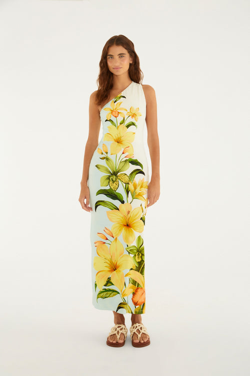 VESTIDO HOMBROS SÓ ESTAMPADO FLORAL SAMANTA