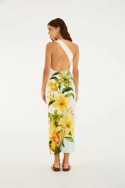 VESTIDO HOMBROS SÓ ESTAMPADO FLORAL SAMANTA