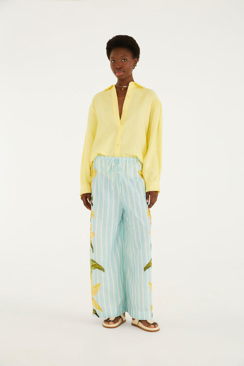 PANTALÓN LISTRA ALEXIA AZUL
