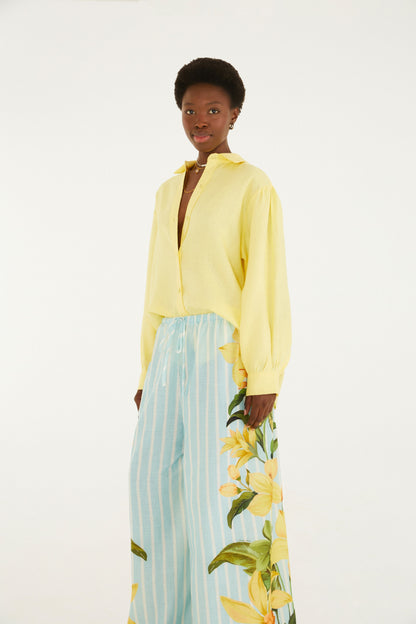PANTALÓN LISTRA ALEXIA AZUL