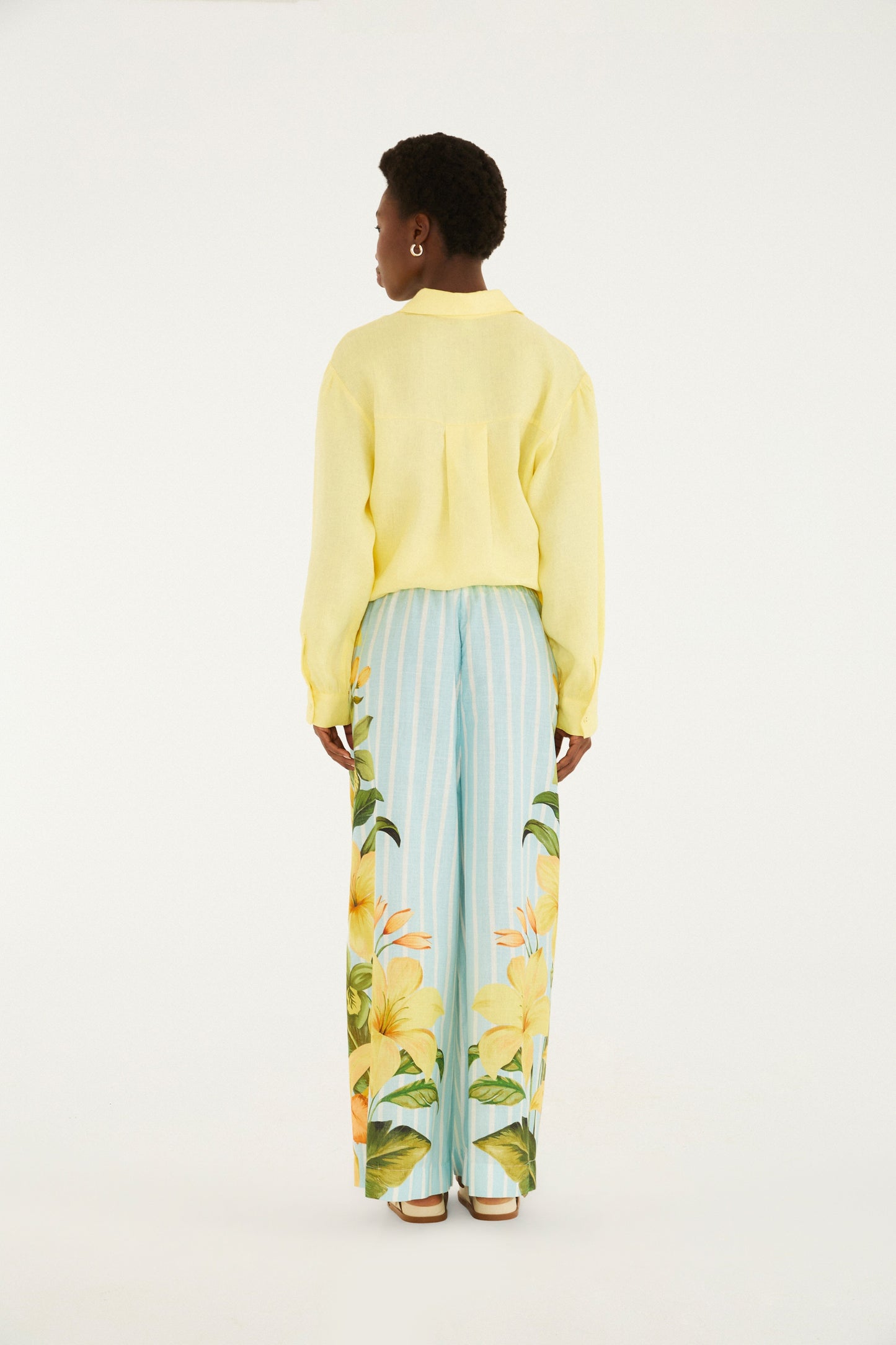 PANTALÓN LISTRA ALEXIA AZUL