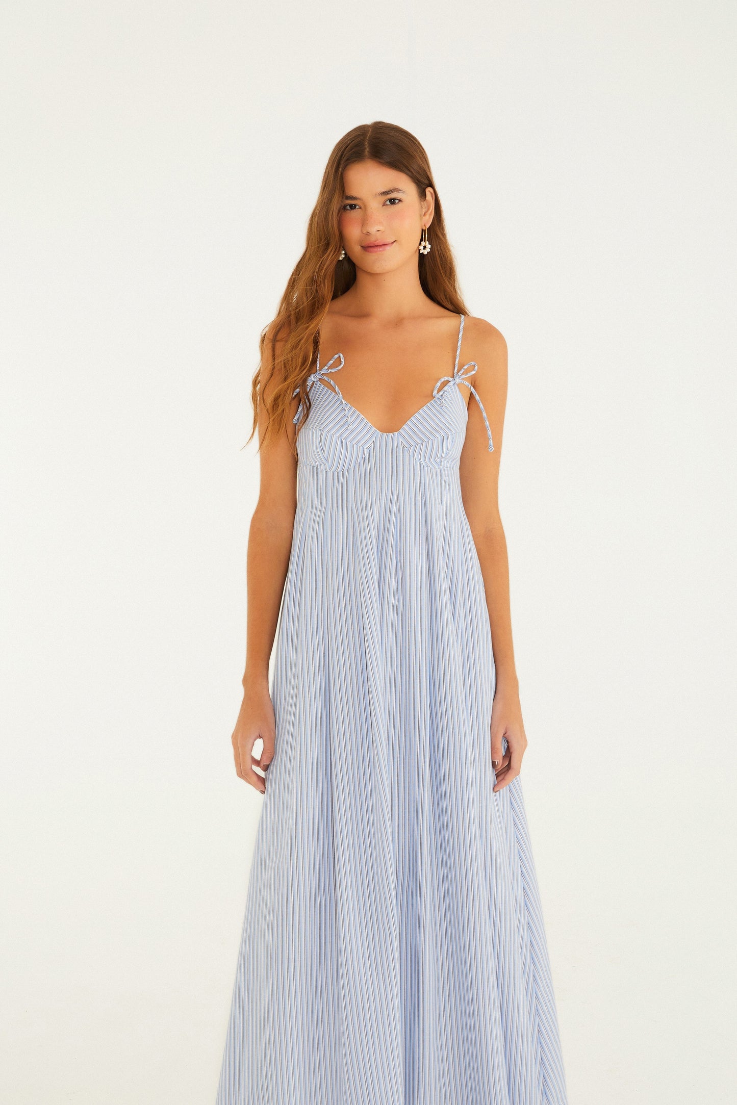 VESTIDO LARGO LISTRA