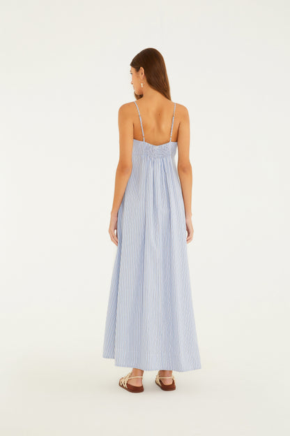 VESTIDO LARGO LISTRA