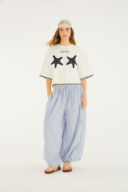 PANTALÓN ALADIM LISTRA AZUL