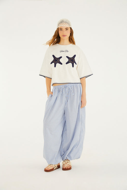 PANTALÓN ALADIM LISTRA AZUL