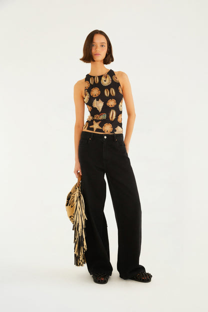 PANTALÓN DE JEANS NEGRO