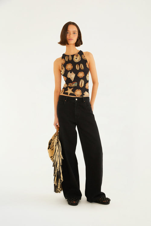 PANTALÓN DE JEANS NEGRO