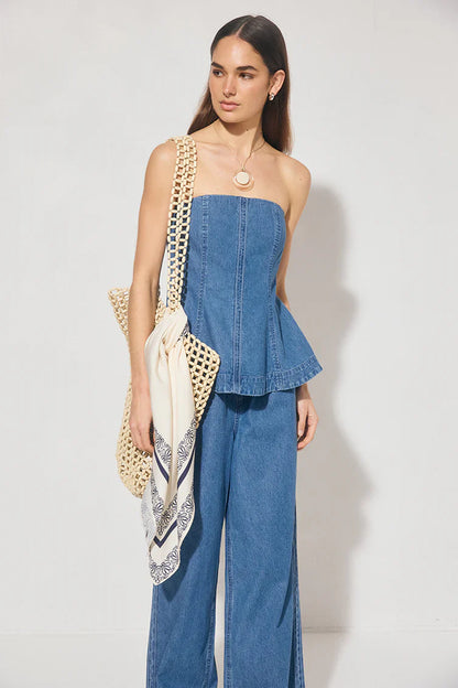 INDIGO DENIM TOP