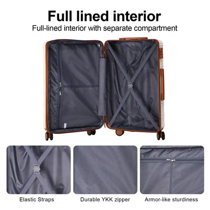 4 Piece Expandable Hardshell Luggage Set with TSA Lock & Spinner Wheels