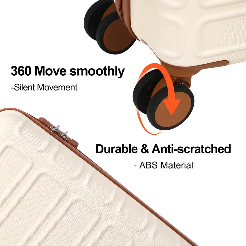 4 Piece Expandable Hardshell Luggage Set with TSA Lock & Spinner Wheels