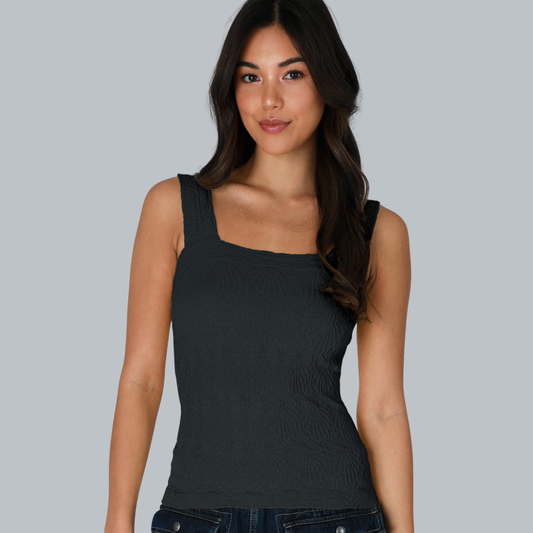 LACE TEXTURE SQUARE TOP