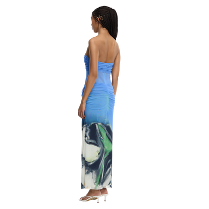 CEIRA STRAPLESS MAXI DRESS