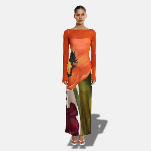 AUGUST LONG SLEEVE MAXI DRESS