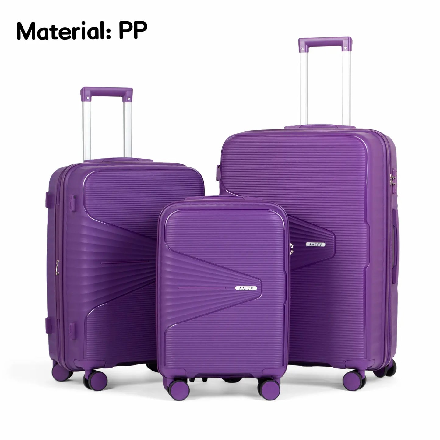 4 Piece Expandable Hardshell Luggage Set with TSA Lock & Spinner Wheels