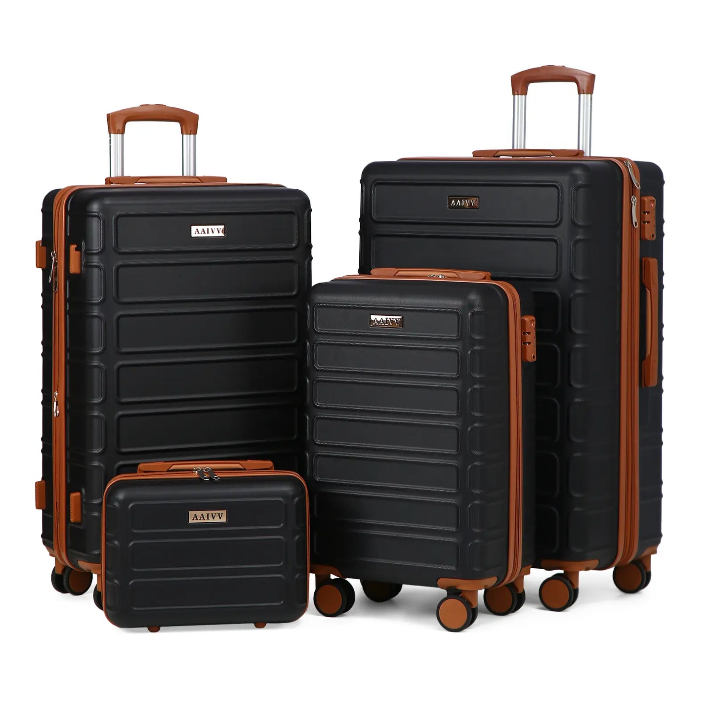 4 Piece Expandable Hardshell Luggage Set with TSA Lock & Spinner Wheels
