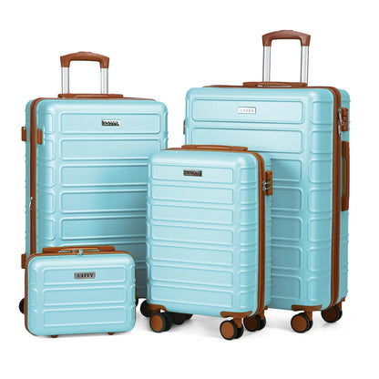 4 Piece Expandable Hardshell Luggage Set with TSA Lock & Spinner Wheels